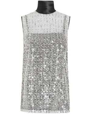 Dolce & Gabbana スパンコール トップ - グレー