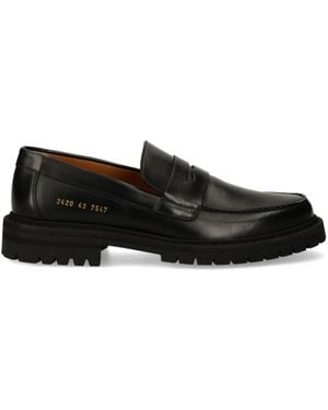 Common Projects Coordinates-Print Loafers - Black