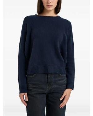 Kujten Emilia Drop-Shoulder Jumper - Blue