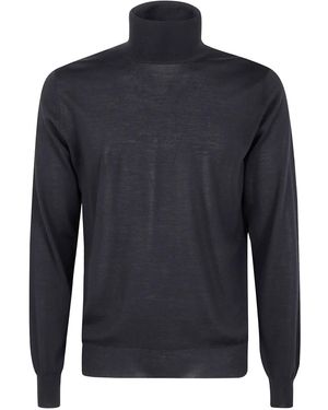 FILIPPO DE LAURENTIIS Turtleneck Long-Sleeve Jumper - Blue