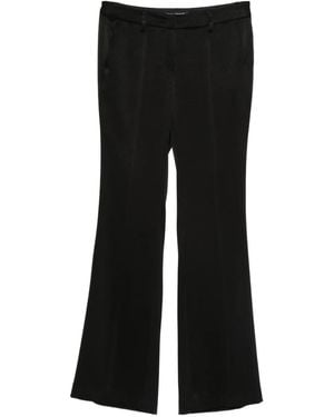 Luisa Cerano Flared-Leg Trousers - Black