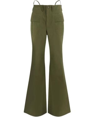 R13 Flared Pants - Green