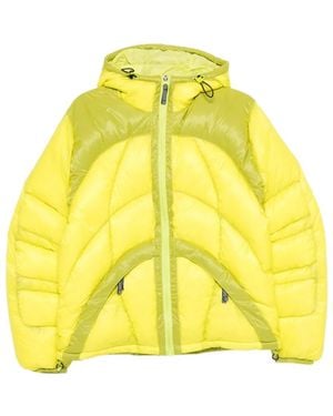 adidas Pertex Quilted Hooded Jacket - Yellow
