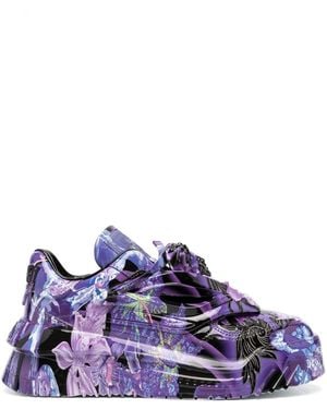 Versace Zapatillas Odissea Orchid con motivo Barocco - Morado