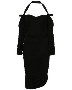 The Attico Halterneck Mini Dress - Black