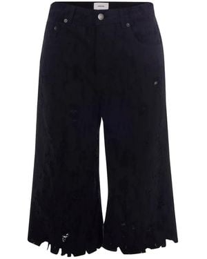 Haikure Belt-Loops Shorts - Blue