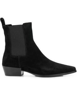 strategia shoes Suede Chelsea Boots - Black