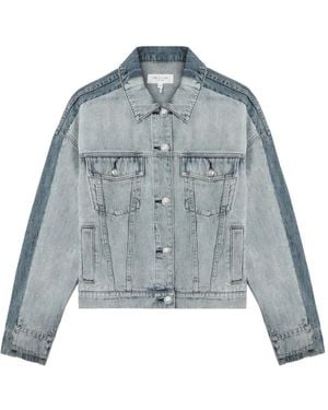 Rag & Bone Panelled Button Jacket - Blue