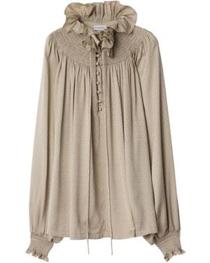 Burberry Blusa Con Motivo Geométrico - Neutro