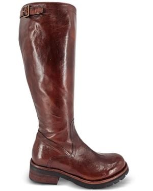 Madison Maison Botas Altas Con Paneles Elásticos - Rojo
