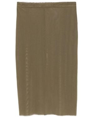 Frankie Shop Suva Sheer Pencil Midi Skirt - Green