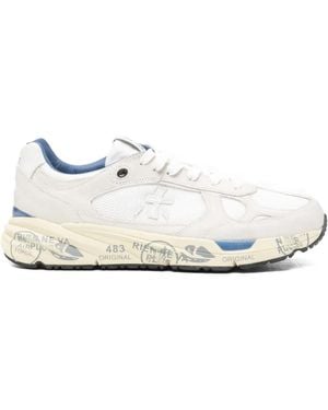Premiata Mase Logo-Patch Sneakers - White