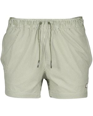 K-Way Short De Bain Hazel Rayé - Green