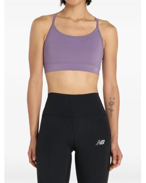 New Balance Essential Yoga Sports Bra - Purple