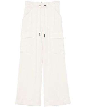 Moncler Drawstring Cargo-Pocket Trousers - White