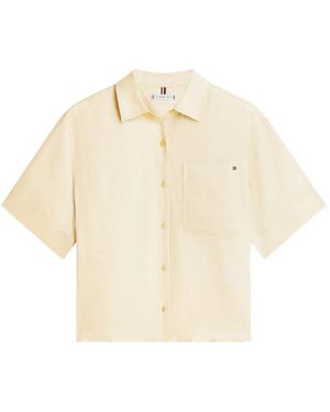 Tommy Hilfiger Pocket Short-Sleeve Shirt - Natural