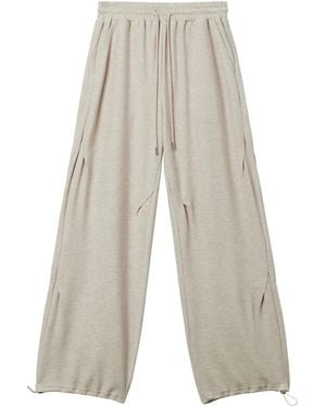 B+ AB Drawstring-Fastening Track Pants - White