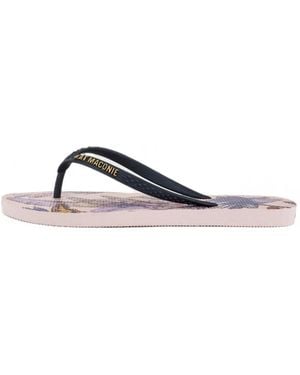 Kat Maconie Sola Floral-Print Flip-Flops - Pink