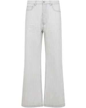 Rick Owens "Geth" Wide Leg Jeans - Grey