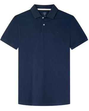 Hackett Logo-embroidered Polo Shirt - ブルー