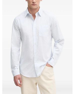 Benetton Striped Chest-Pocket Shirt - White