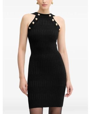 MARCIANO BY GUESS Button-Detail Midi Dress - Black