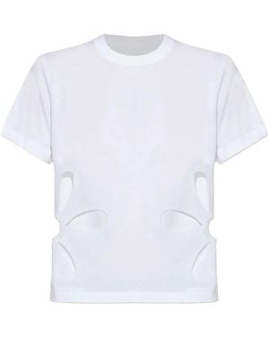 Noir Kei Ninomiya フローラル カットアウト Tシャツ - ホワイト