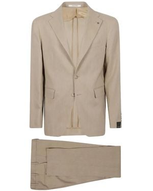 Tagliatore Single-Breasted Suit - Natural