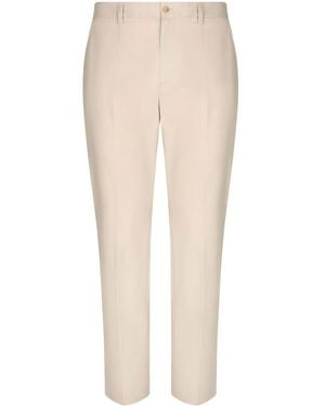 Dolce & Gabbana Classic Tailored Trousers For - Natural
