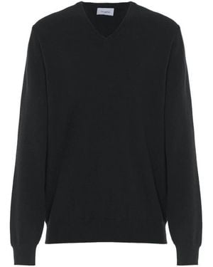 Malo V-Neck Cashmere Sweater - Black