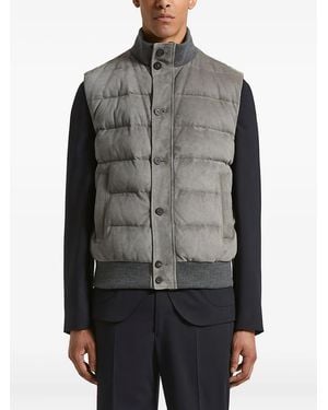 Peserico Gilet Trapuntato - Grigio
