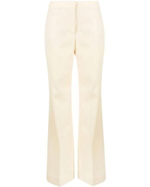 Moschino High-Waisted Straight-Leg Trousers - Natural