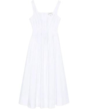 Sportmax Cotton Long Dress - White