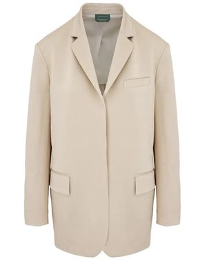 Lorena Antoniazzi Open-Front Blazer - Natural