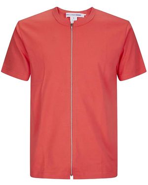 Comme des Garçons Zip-Up T-Shirt - Red