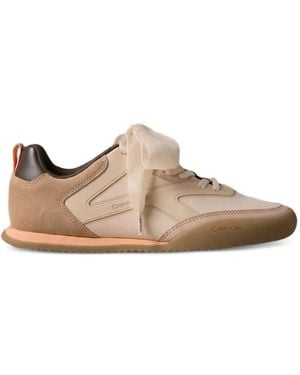 Calvin Klein Baskets Kayla À Nœud En Organza - Brown