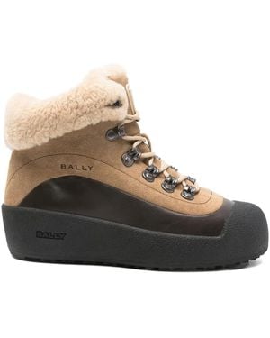 Bally Curling Boots - Brown