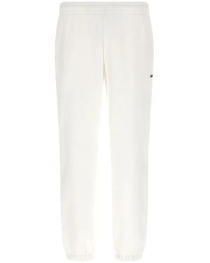 Lacoste Regular-Fit Fleece Joggers - White