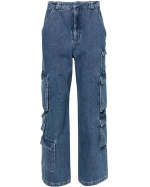 Axel Arigato Roam Wide-Leg Cargo Jeans - Blue
