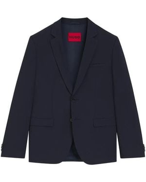 HUGO Single-Breasted Blazer - Blue