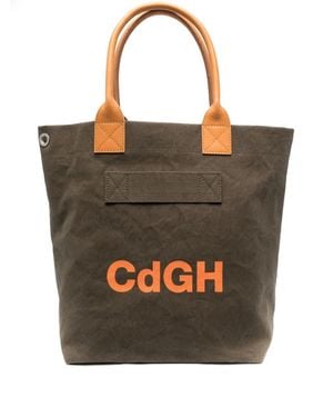 Comme des Garçons Shopper Met Logoprint - Bruin