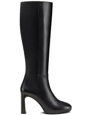 Stuart Weitzman Platform Zip Boots - Black