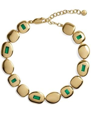 Monica Vinader Gemdrop Mosaic Onyx Bracelet - Metallic