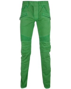Balmain Jeans Biker - Verde
