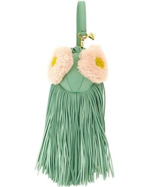 Fendi Aquamarine Bag Bugs Charm - Green