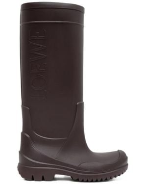 Loewe Storm Logo-Embossed Boots - Brown