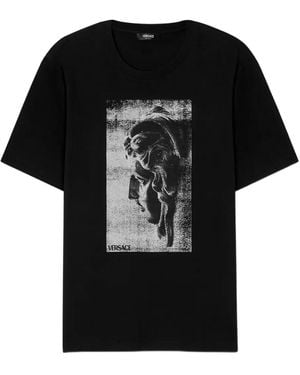 Versace Graphic Print T-Shirt - Black