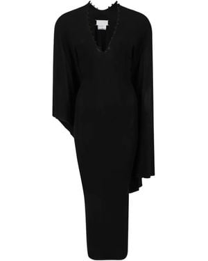 Maison Margiela Asymmetric Draped Dress - Black
