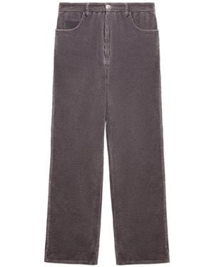 Marni Corduroy Flared Trousers - Purple