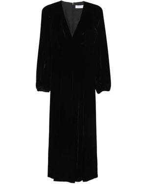 Raquel Diniz V-Neck Dress - Black